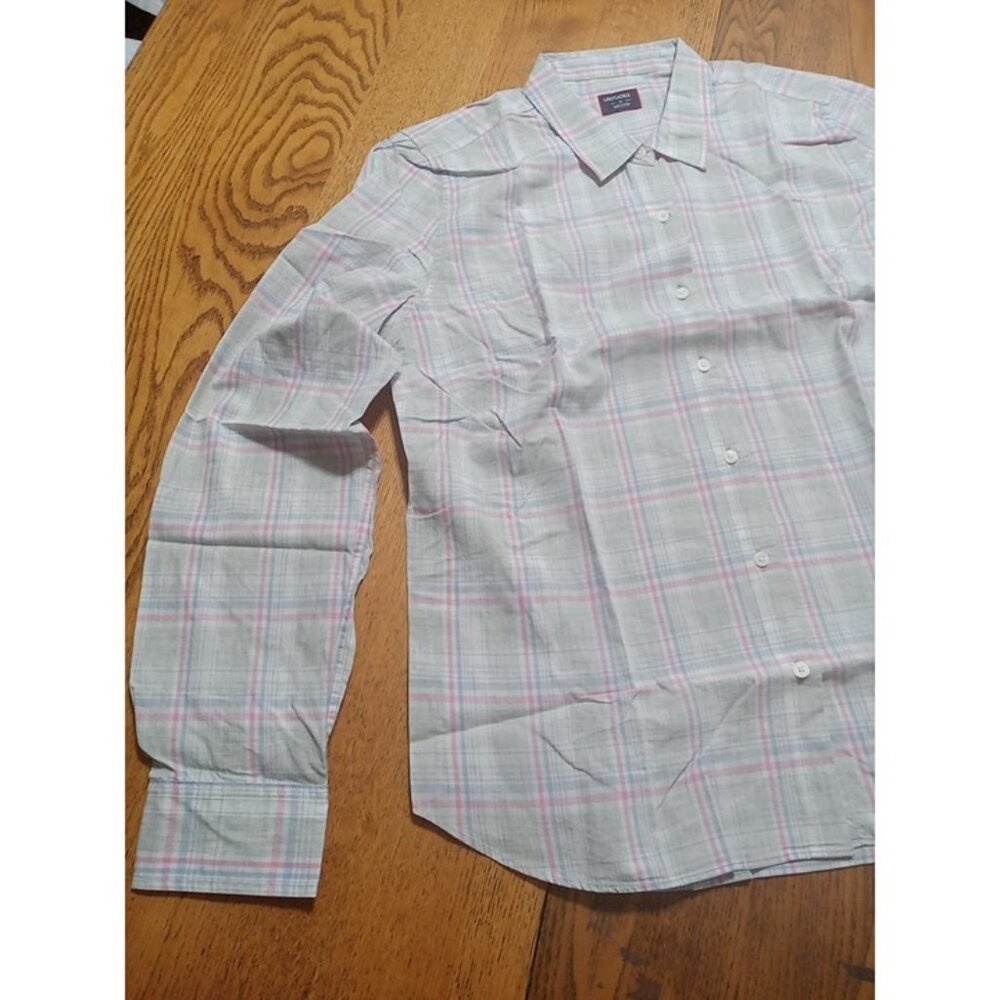 Untuckit Womens NEW Work Shirt 14 Top Button Up Down CHASSELES Blouse Casual